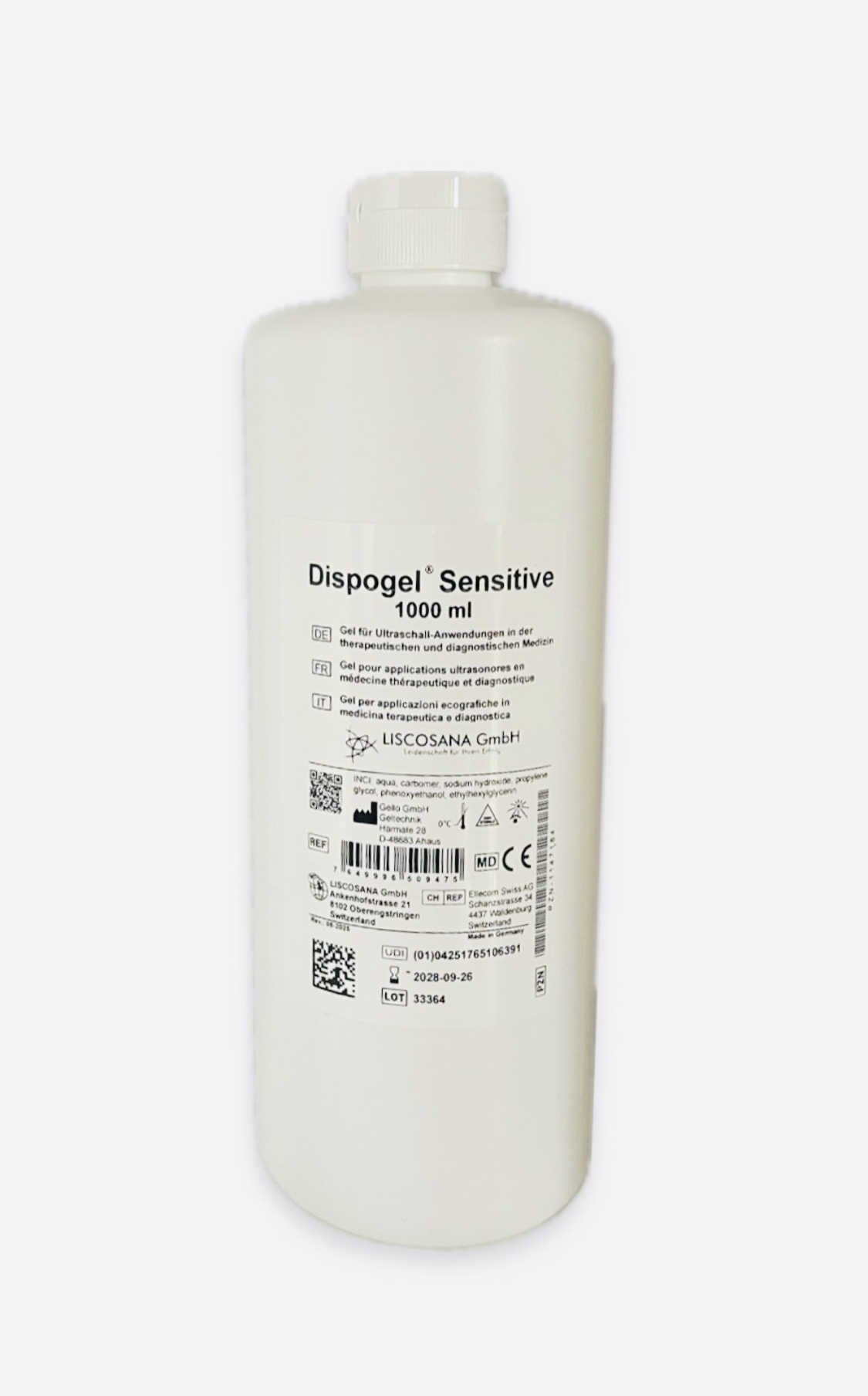 Dispogel Sensitive Ultraschall Gel 1000 ml